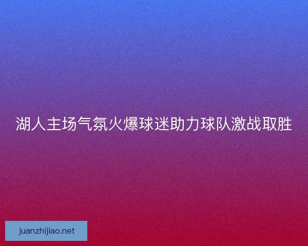 湖人主场气氛火爆球迷助力球队激战取胜